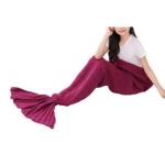 Mermaid Tail Blanket Kids Size Blue Purple And Pink 7081 - Purple
