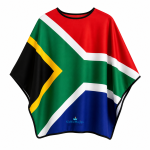 South African Flag Adult Poncho Costume Cape