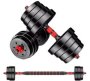 Generic Weightlifting Adjustable Dumbbells Plastic Cement Mixture Adjustable Dumbbells 20 Kg