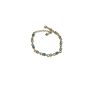 Luxury Blue Diamond Color-blocked Bracelet With Gold Plated Jewelry