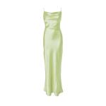 Sage Flower Cowl Dress