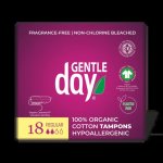 Gentle Day - Organic Cotton Tampons Regular 18'S