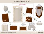 Cot Duvet Bedding Plain Jane Rust Beige Set Neutral