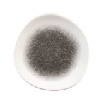 Churchill - Raku Quartz Black Organic Round Plate 26.4CM Set Of 12
