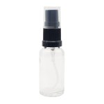 20ML Clear Glass Aromatherapy Bottle With Spritzer - Black 18 410