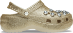 Classic Platform Glitter Embellished Clog Womens - Gold W11