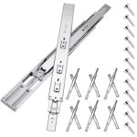 Sulawskys 16 Inch Soft Close Drawer Slides 6 Pairs 12 Pcs Full Extension Side Mount Ball Bearing Runners 100 Lb Heavy Duty Zinc-