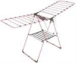 Totally Foldable Clothes Dryer Large Pink With Grey Accents