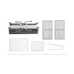 Outdoor Folding Grill Silver