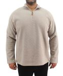 Mens 1 4 Zip Fleece Jersey - 8XL Dk Denim