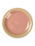 Pink Hand Painted Ceramic Plate - None Pink