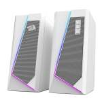 Redragon GS20 W Anvil 3 W 2.0 Rgb Stereo Desktop PC Speakers White