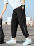 Men's Lightweight Breathable Cuffed Joggers Men's Drawstring Pants With Pockets For Sport And Casual Wear