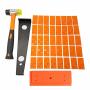 Wood Flooring Installation Kit 43 Pcs Laminate Vinyl Plank Flooring Assembly Tool With Spacers Tapping Block Heavy Duty Pull Bar High-strength Fiberglass Handle Mallet