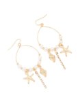 Goldair Gold Beaded Pearl Sea Drop Earrings