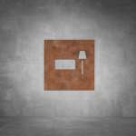 Lounge Sign D02 - Rust - Powder Coated Aluminum