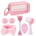 7-PIECE Facial Cleansing & Spa Gift Set - Perfect Beauty Self-care Kit