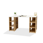 Steel & Rose Lisbon Twin Stack Desk Kronberg And White.