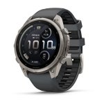 Garmin Fenix 9 Pro Inreach 47MM - Titanium With Graphite black Silicone Band