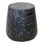 Black Terrazzo Stool - Side Table
