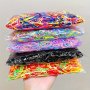 500PCS Cute Elastic Hair Bands For Girls Resin Disposable Small Hair Ties Non-slip Stretchy Hair Accessories For Teens And Adults