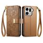 Floral Embossed Zipper Wallet Case Compatible With Honor X9B