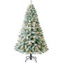 Snowy Oxford Pine: Prelit 180CM Christmas Tree
