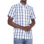 Jeep Short Sleeve Check Mens Shirt - M