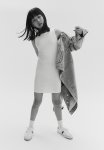 Ribbed Jersey Dress - White