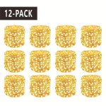 12-PACK Classic Style LED Fairy String Lights 20 Leds Each 198.12 Cm Battery-powered Decorative Lights For Wedding Bouquet Chris