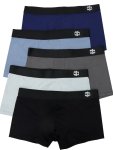 5PCS Men's Cotton Boxer Briefs Underwear Multicolor Set