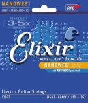 Elixir Nanoweb Light Top Heavy Bottom 10-52 Electric Guitar Strings