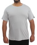Mens Plain Crew Neck Tee - 10XL Grey