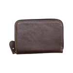 Compact Leather Wallet-chestnut Brown