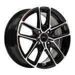 14" A-line Tusk 4 100 Black Machine Face Alloy Wheels - Autostyle Motorsport South Africa