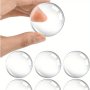 6-Pack Silicone Door Stopper Wall Protectors Etybetopstar Reusable Self-Adhesive Door Bumper Quiet Shock Absorbent Rubber Gel Protect Walls From Door Knob Impact Transparent Washable