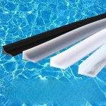 Silicone Shower Threshold Seal Strip - Self-adhesive Water Barrier Dam For Kitchen And Bathroom Sinks Shower Water Block No Elec