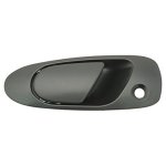 Trq Front Left Exterior Door Handle Black Drivers Side Compatible With 1992-1995 Honda Civic HO1310101