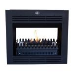 @home Double Sided Built-in Vent Free Fireplace 940