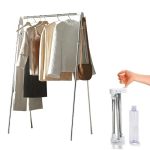 Heekaby Clothes Drying Rack Foldable Stainless Steel Portable Clothes Rack Collapsible Folding Clothes Rack For Indoor & Outdoor