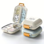 7-DAY Pill Organizer Box With Flexible Compartments Portable Travel Size Dust & Moisture Proof Medicine Case Large Capacity Vita