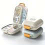 7-Day Pill Organizer Box With Flexible Compartments Portable Travel Size Dust & Moisture Proof Medicine Case Large Capacity Vitamin Dispenser - 1 Pc