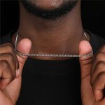 1PC Stainless Steel Necklace Men's Necklace Stainless Steel Necklace For Men Wedding Necklace Necklace Pendant Stainless Steel B
