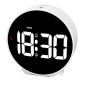 Alarm Clock Digital Travel Alarm Clocks White