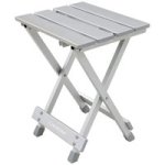 2 IN1 Aluminium Foldup Stool & Aluminium Side Table - Light Travel