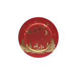 Underplate Santa With Slay Red And Gold 33CM