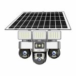 3-LENS 4G Security Camera With Human Detection And Two-way Audio