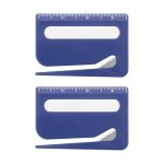 Mystichome 2 Pack Letter Opener Envelope Slitter With Ruler & Magnifier Safe Mail Opener Tool For Home Office School Postal Use