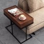 Arcadia Hidden Storage Side Table - Finery