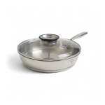 28 X 5.5CM Frying Pan Silver